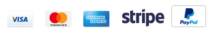 Secure checkout via Stripe and PayPal